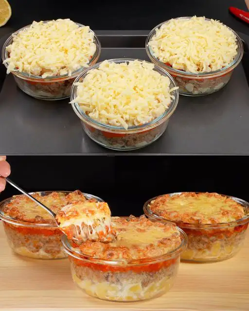 Casseruola con pasta carne