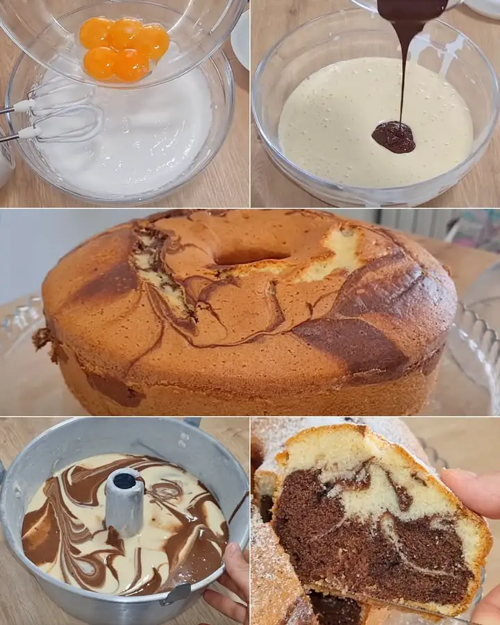 Ciambellone marmorizzato semplice