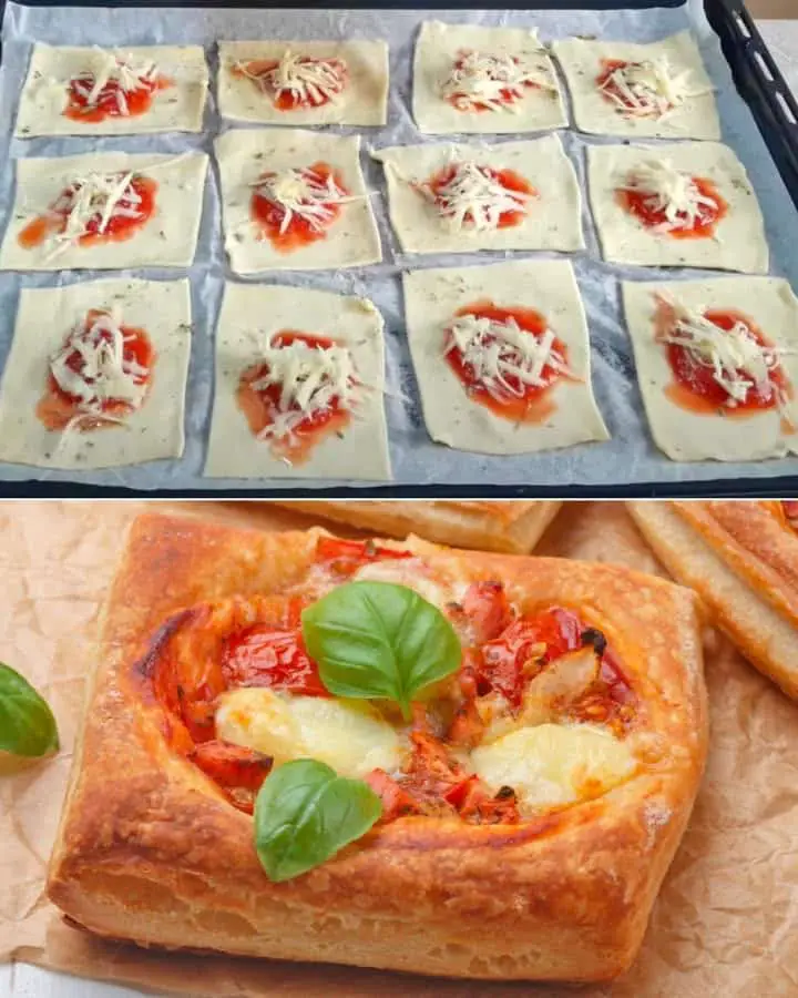 Mini pizza di pasta sfoglia