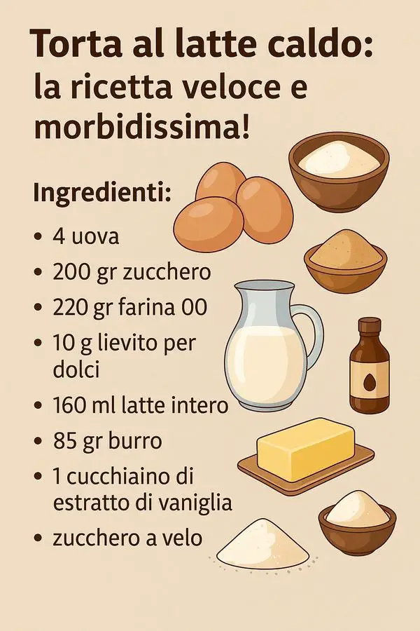 Torta al latte caldo
