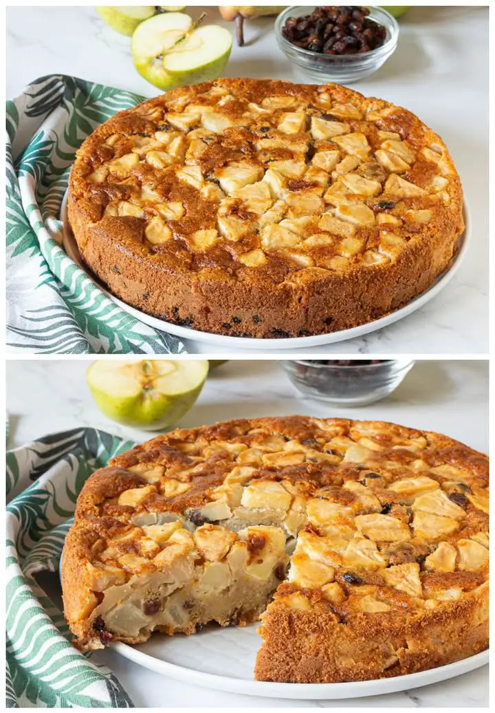 Torta di mele umida