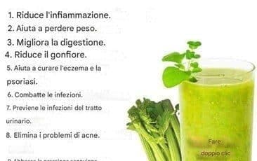 succo di sedano benefici