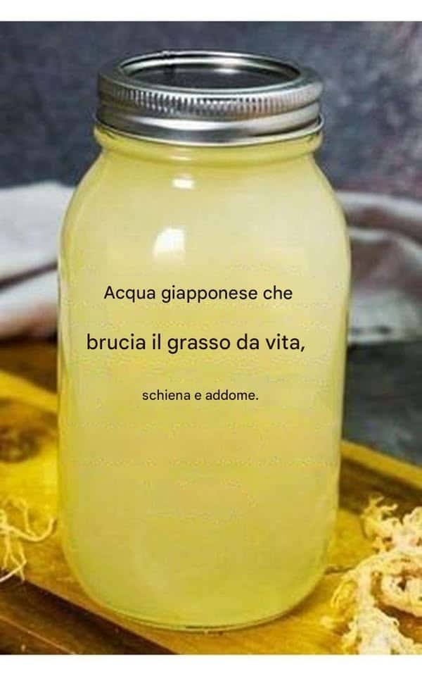 Acqua giapponese dimagrante