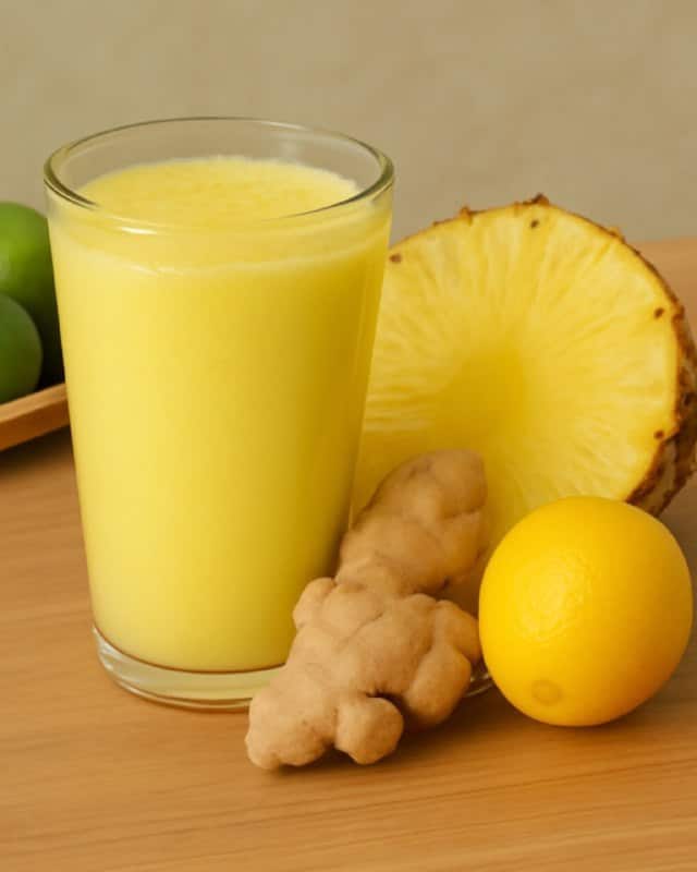 Ananas e zenzero freschi