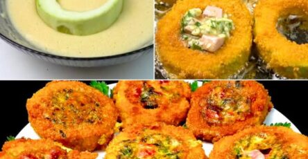 Anelli di zucchine ripieni