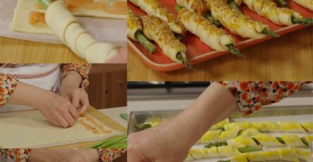 Asparagi avvolti in pasta