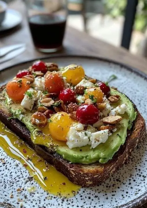 Avocado toast gourmet