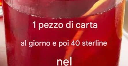 Bevanda brucia grassi addominale