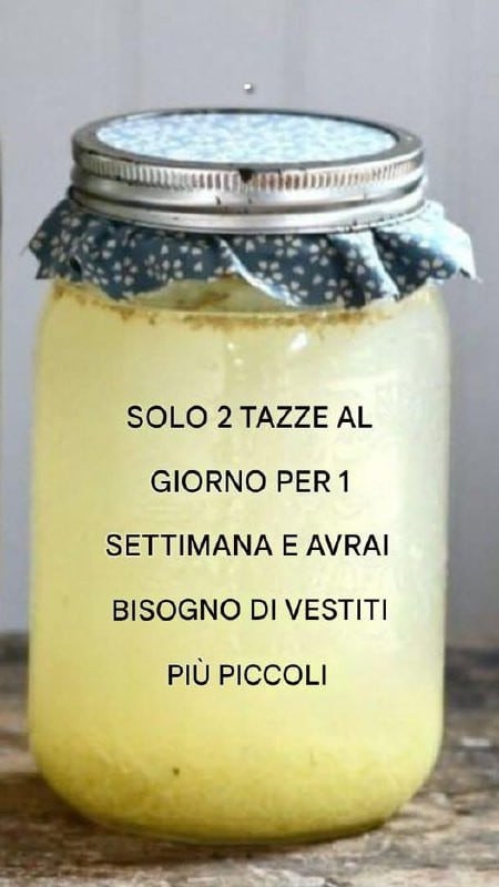 Bevanda per perdere peso