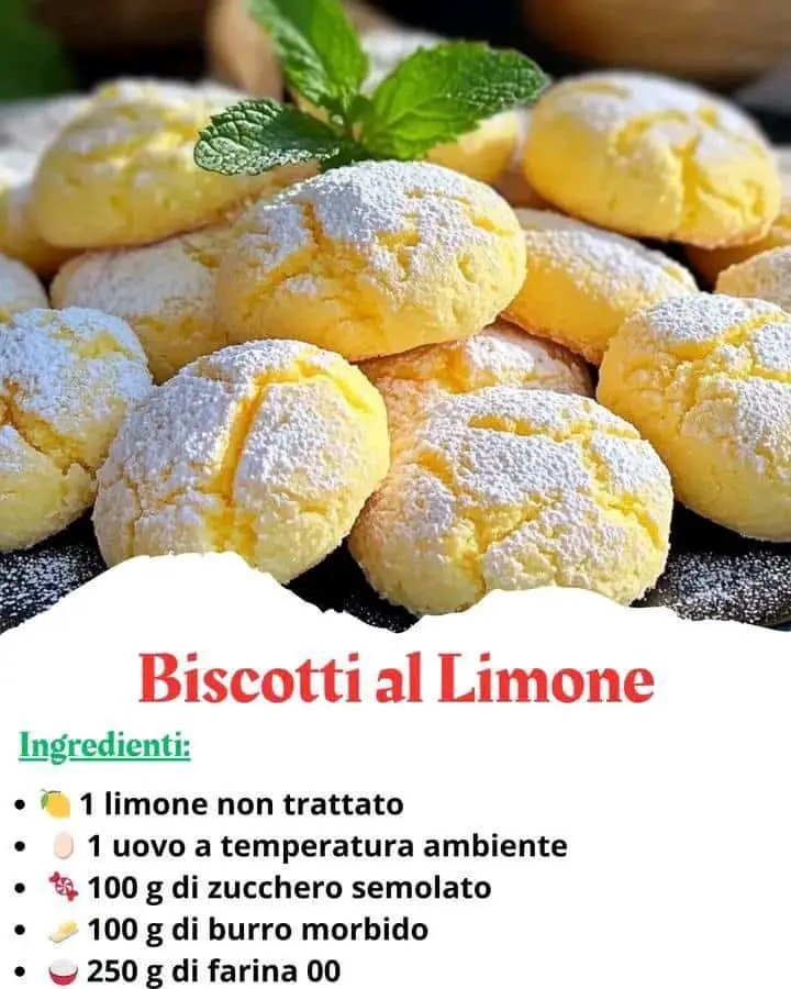 Biscotti al limone profumati