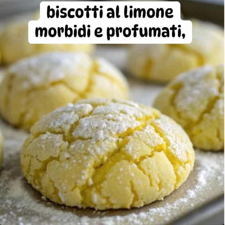Biscotti limone morbidi profumati