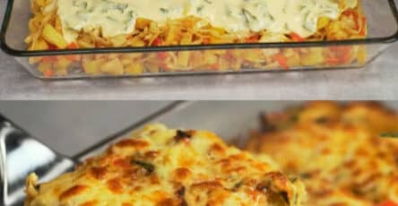 Casseruola di cavolo formaggiosa