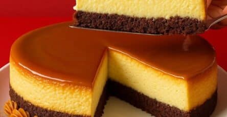 Cheesecake al caramello e cioccolato