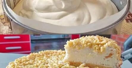 Cheesecake con crumble croccante
