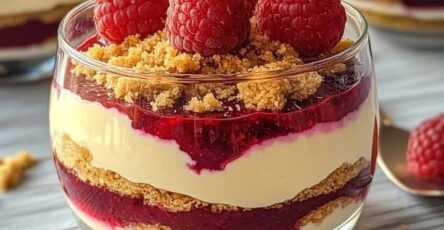 Cheesecake lampone bicchiere