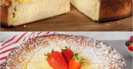 Cheesecake veloce senza fondo