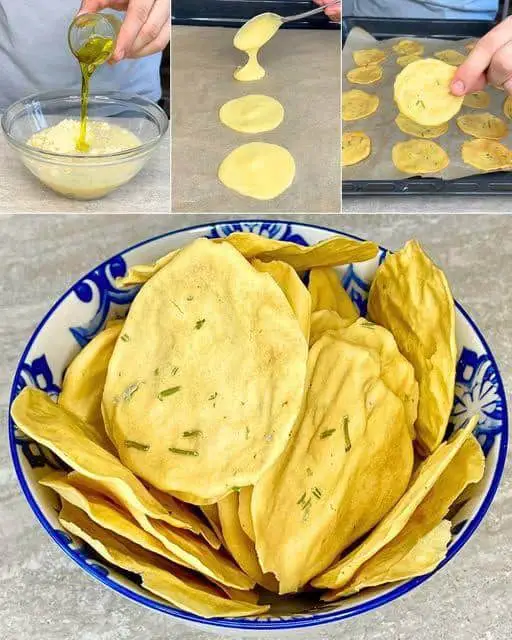 Chips di ceci croccanti