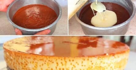 Chocoflan pastello impossibile