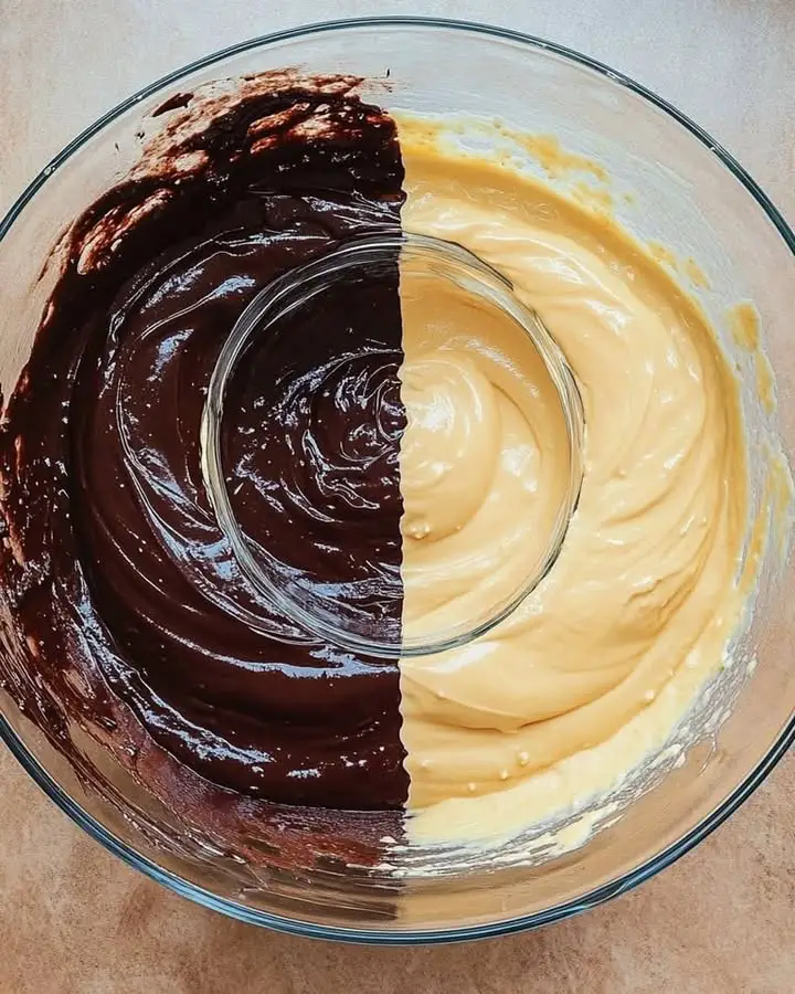 Ciambella bicolore al cacao