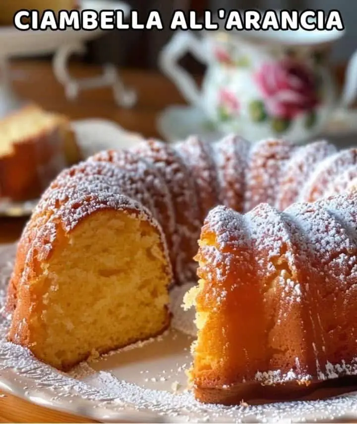 Ciambella soffice all'arancia