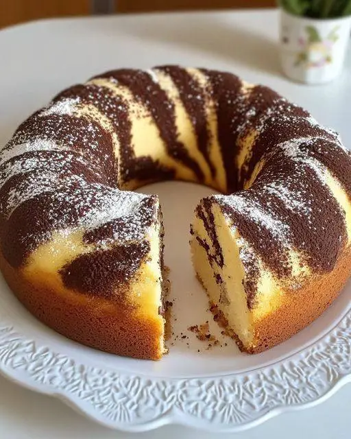 Ciambellone variegato morbidissimo