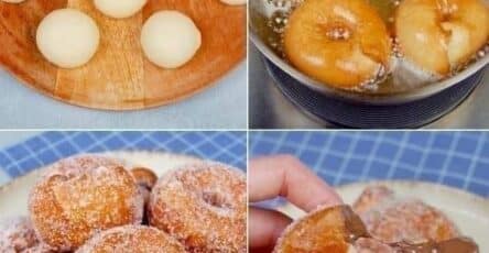 Ciambelloni fritti zucchero
