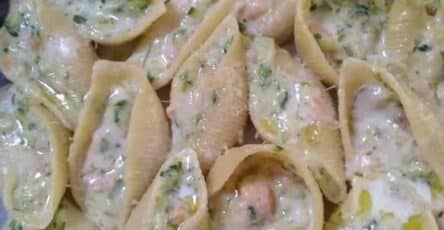 Conchiglioni zucchine salmone