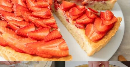 Crostata alle fragole frangipane