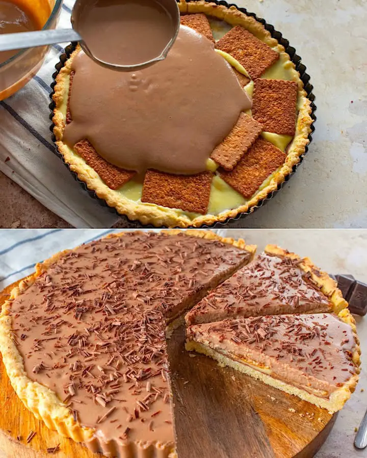 Crostata cioccolato e crema