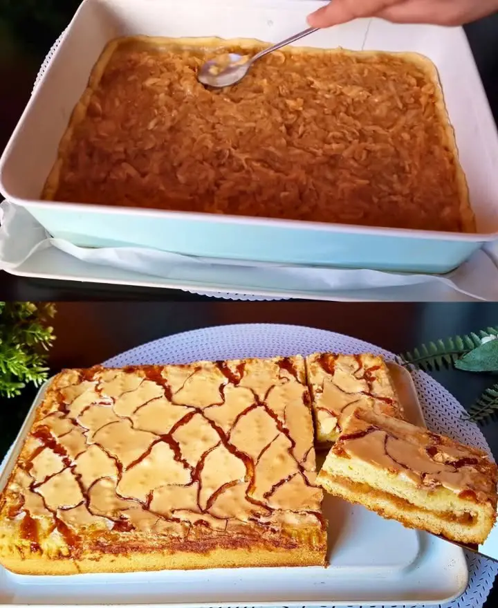 Crostata di mele glassata