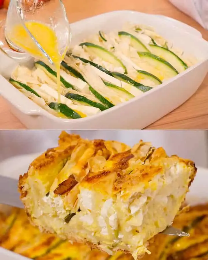 Crostata di zucchine e feta