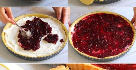 Crostata ricotta e visciole