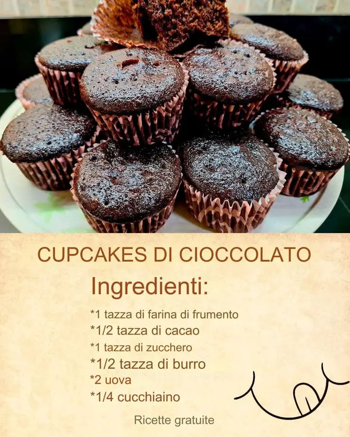 Cupcakes al cioccolato ricetta