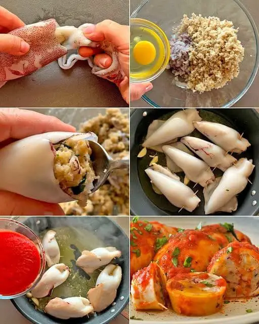 Farcitura di calamari