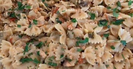 Farfalle pesce spada melanzane
