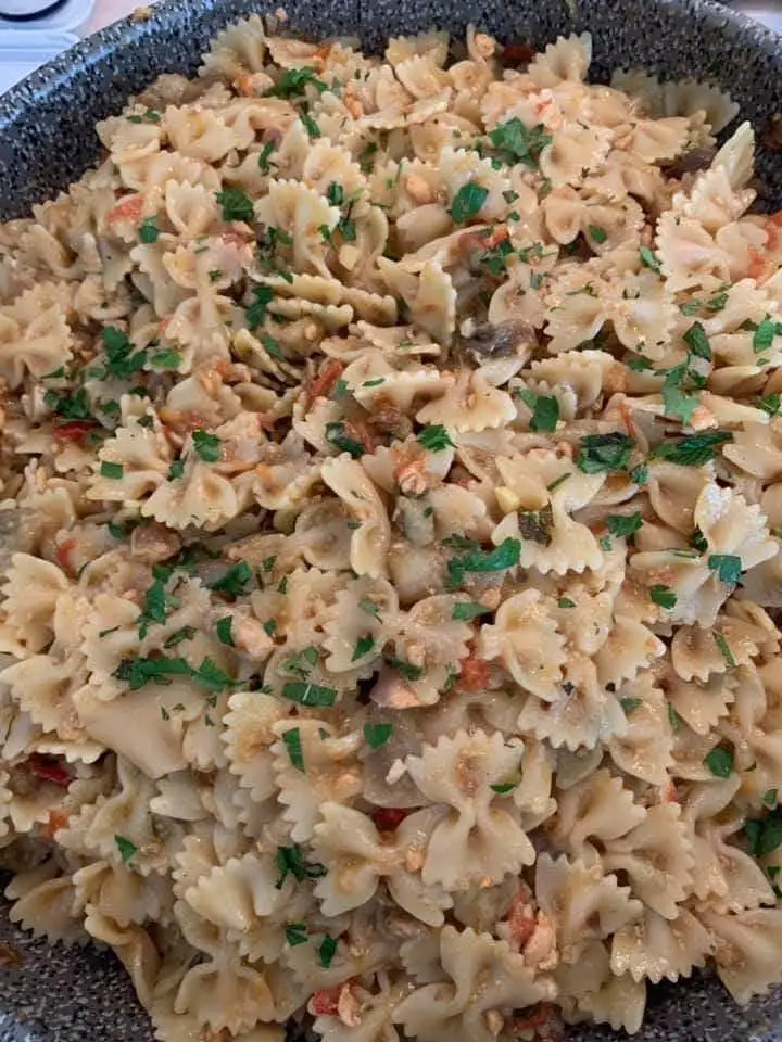 Farfalle pesce spada melanzane