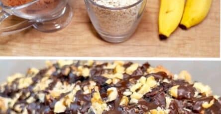 Fiocchi d'avena e cacao