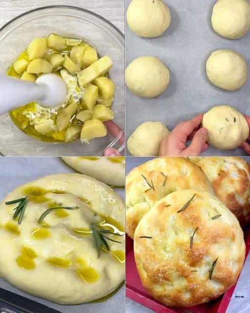 Focaccia di patate rosmarino