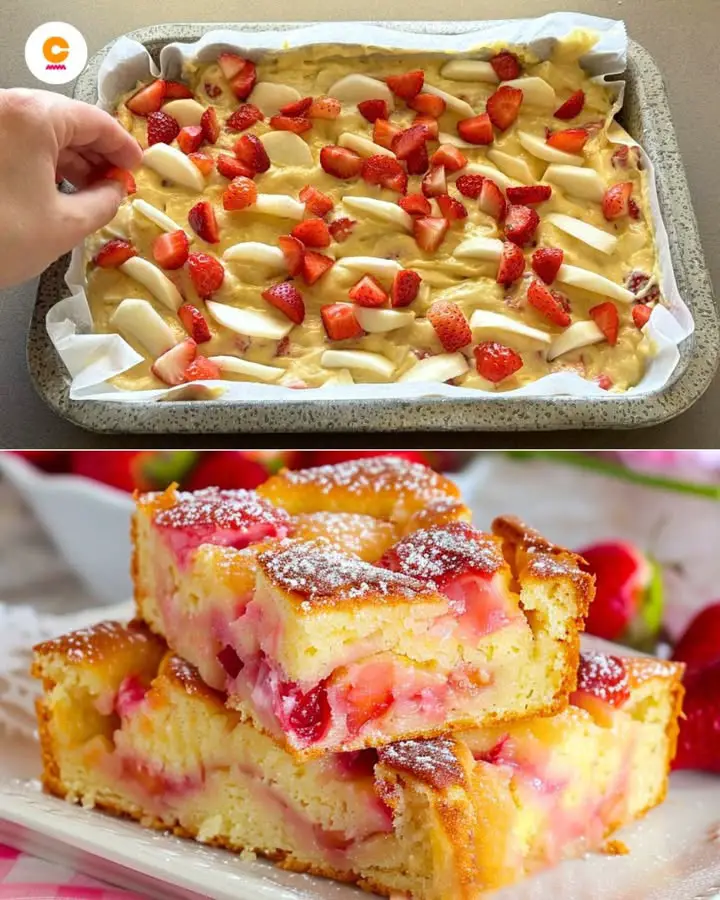 Fragole e mele torta