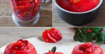 Fragole fresche frullate