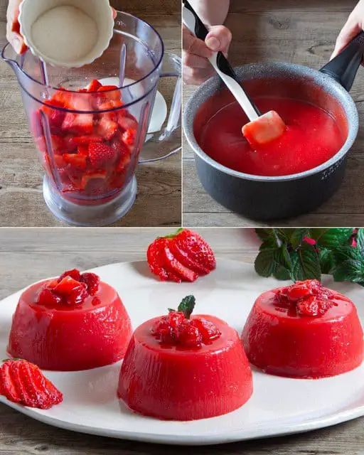 Fragole fresche frullate