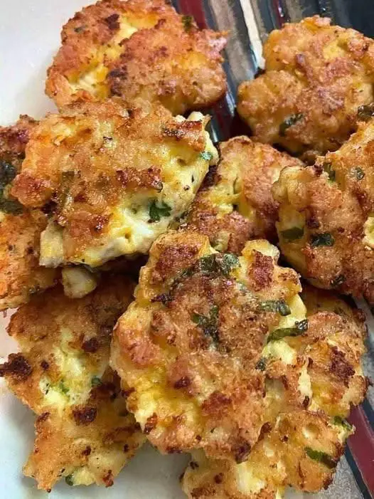 Frittelle di pollo formaggio