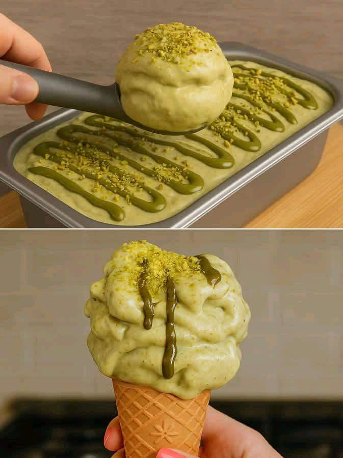 Gelato al pistacchio senza zucchero