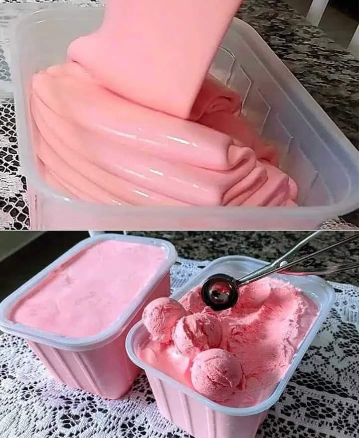 Gelato fragola fatto in casa