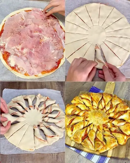 Girasole di pasta sfoglia