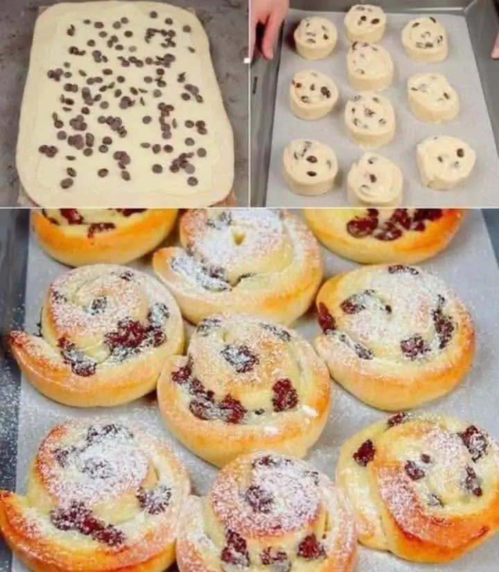 Girelle alla crema pasticciera