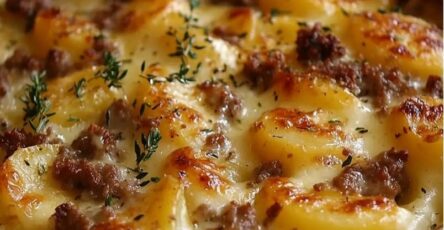 Gratin di patate e carne