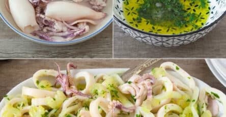 Insalata di calamari freschi
