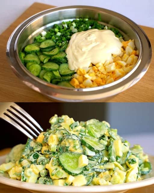 Insalata di cetrioli sana