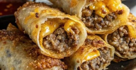 Involtini primavera cheeseburger
